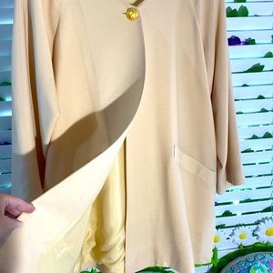 Barrie Place Ltd. creamy butter caramel two piece skirt suit